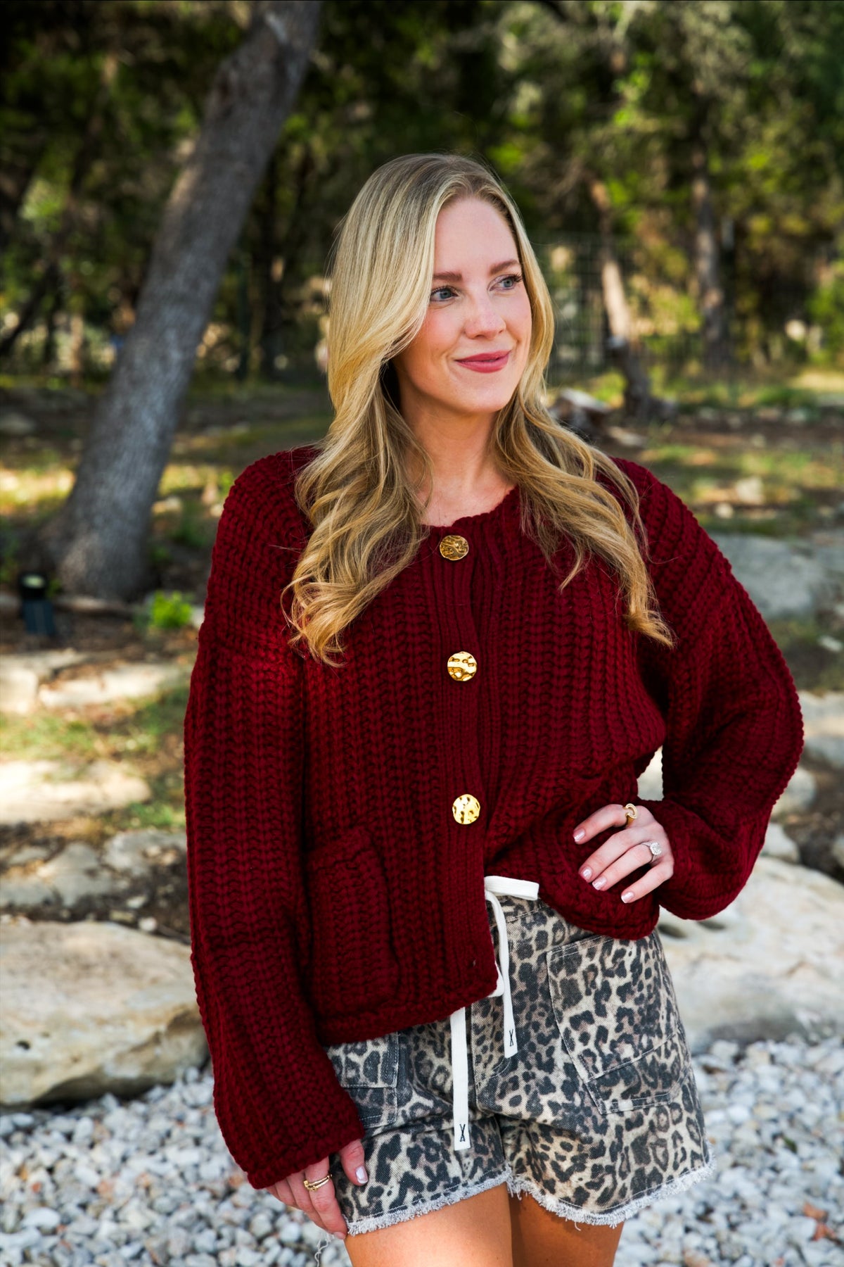 The Burgundy Belle Sweater