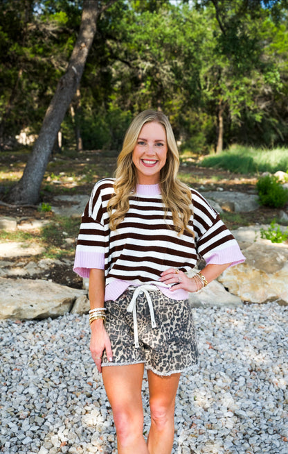 Stripe Is Right Knit Top