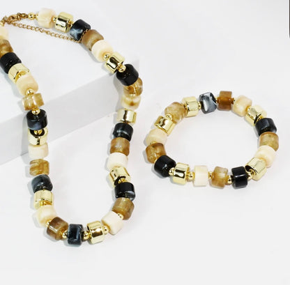 Treasure Jewels Mocha Mood Necklace Set
