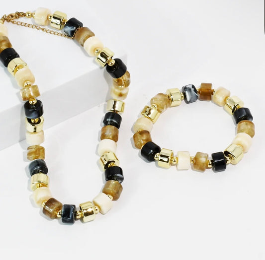 Treasure Jewels Mocha Mood Necklace Set