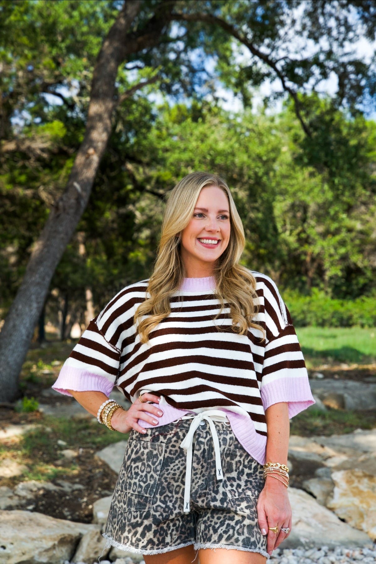 Stripe Is Right Knit Top