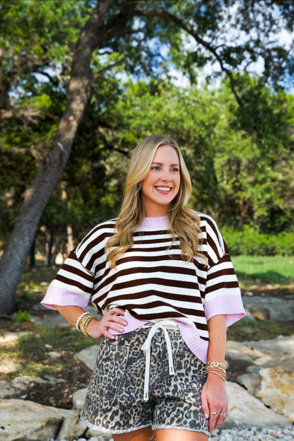Stripe Is Right Knit Top