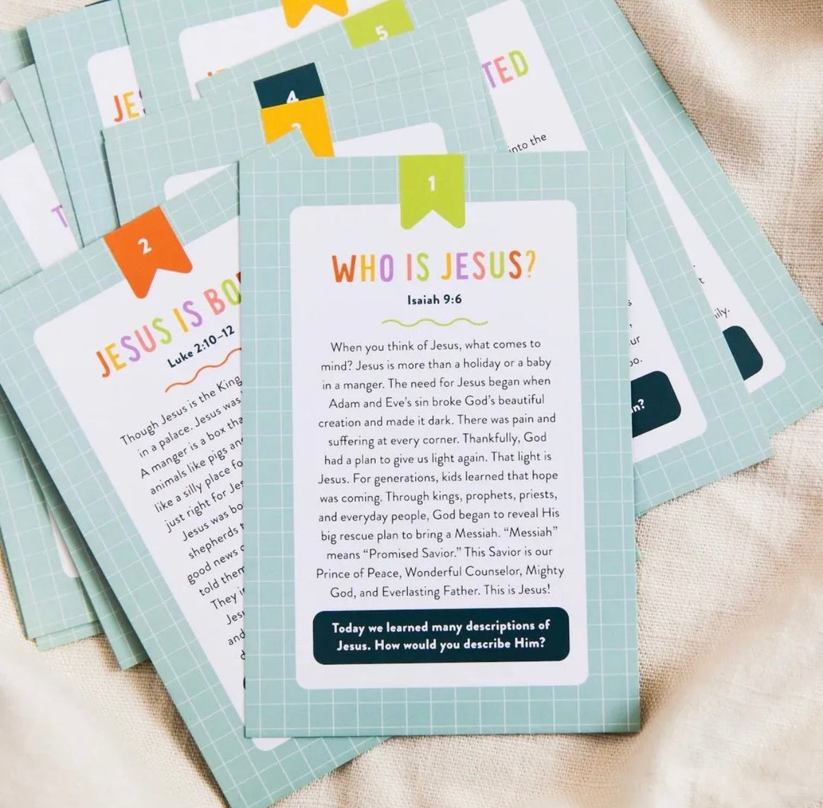 Life Of Jesus Kids Card Set