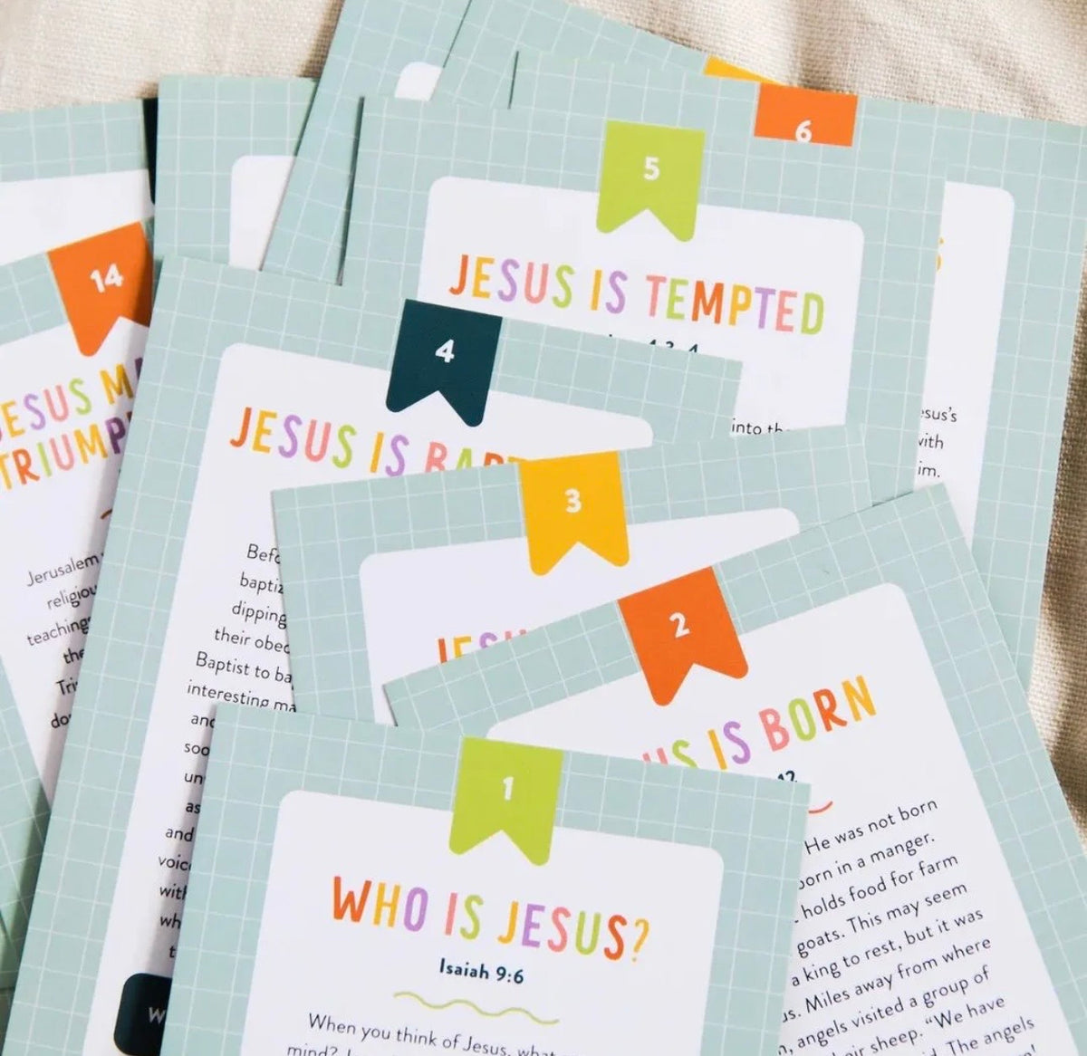 Life Of Jesus Kids Card Set
