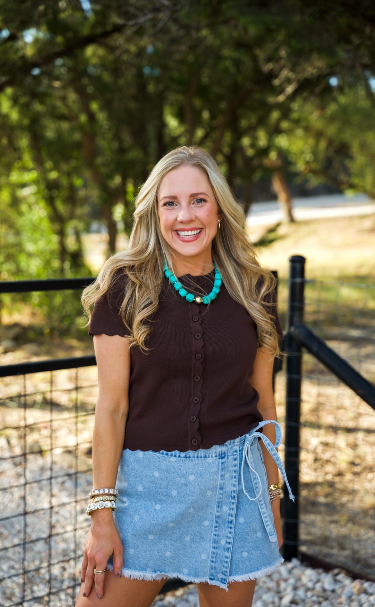 September Sweetheart Top- Brown