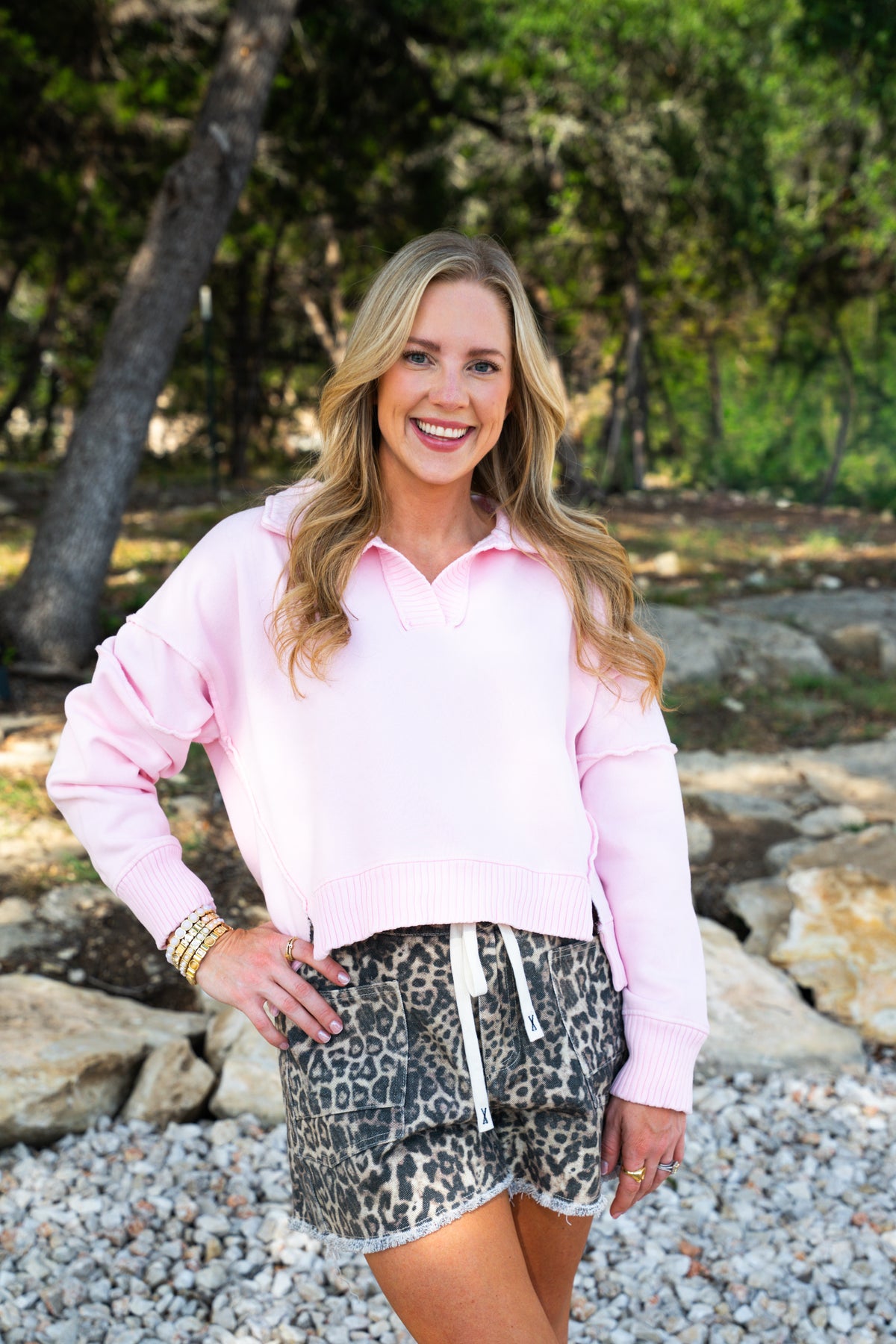 Pink Harvest Pullover