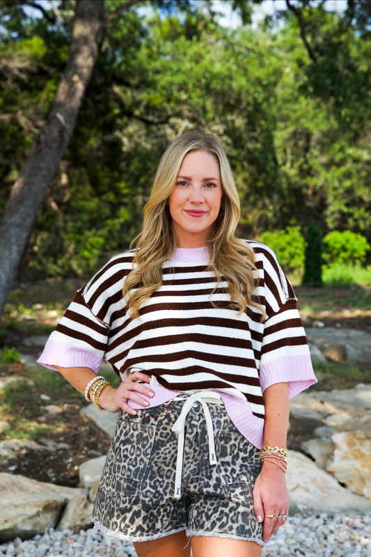 Stripe Is Right Knit Top