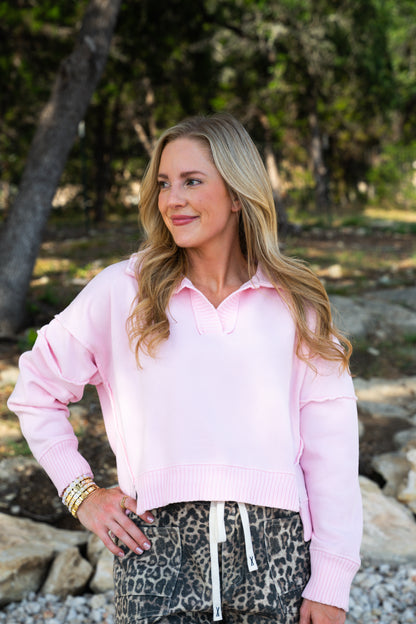 Pink Harvest Pullover
