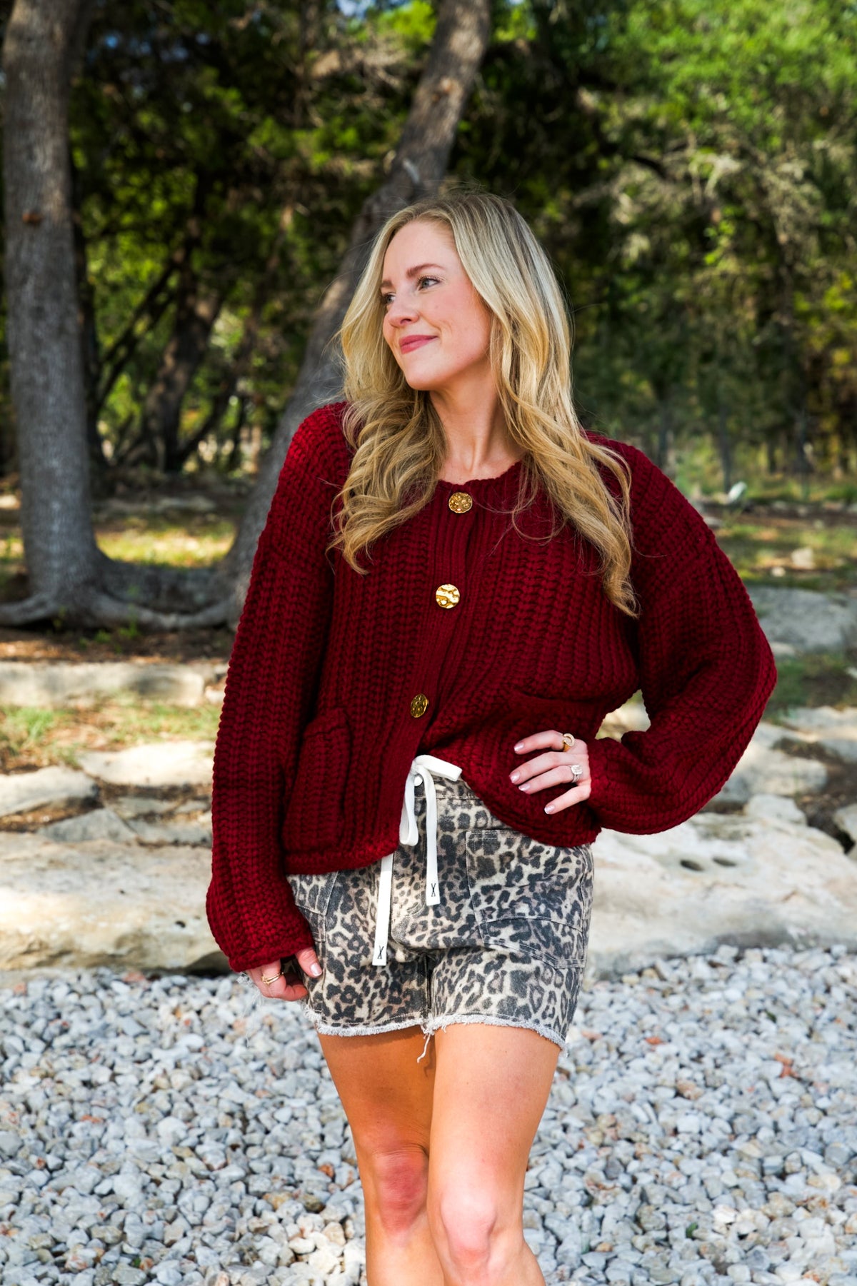 The Burgundy Belle Sweater